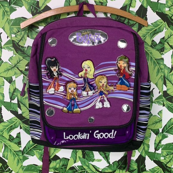 Retro 2003 Bratz Book Bag Y2K 2000s Lookin' Good Stylish Fashion Backpack - Picture 11 of 13